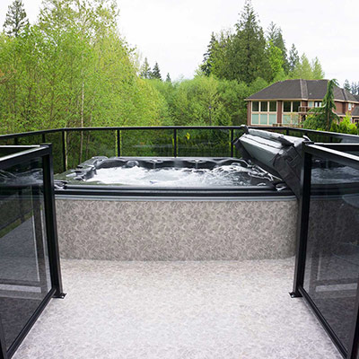 Duradek Forest Floor Alder hottub surround