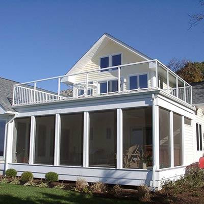 Duradek Vinyl Waterproofing Roof Deck Over Screened Porch